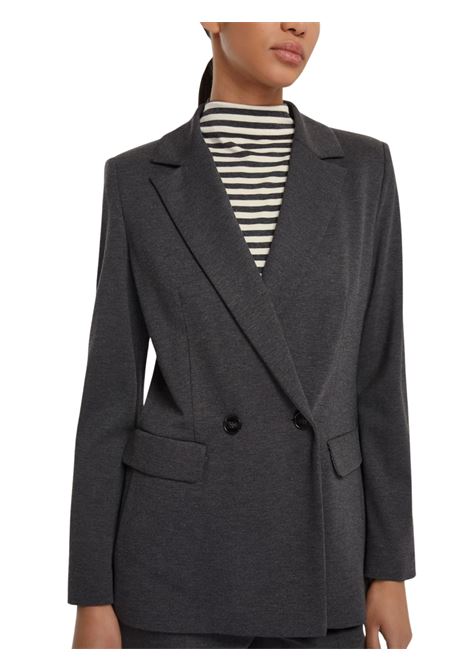 Giacca doppiopetto in jersey stretch - ANTRACITE Emme Marella | GEMMA006